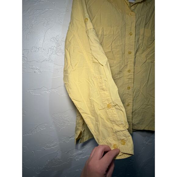 Campmor button down yellow shirt womens medium camp casual outdoors utility gorp - Picture 2 of 5